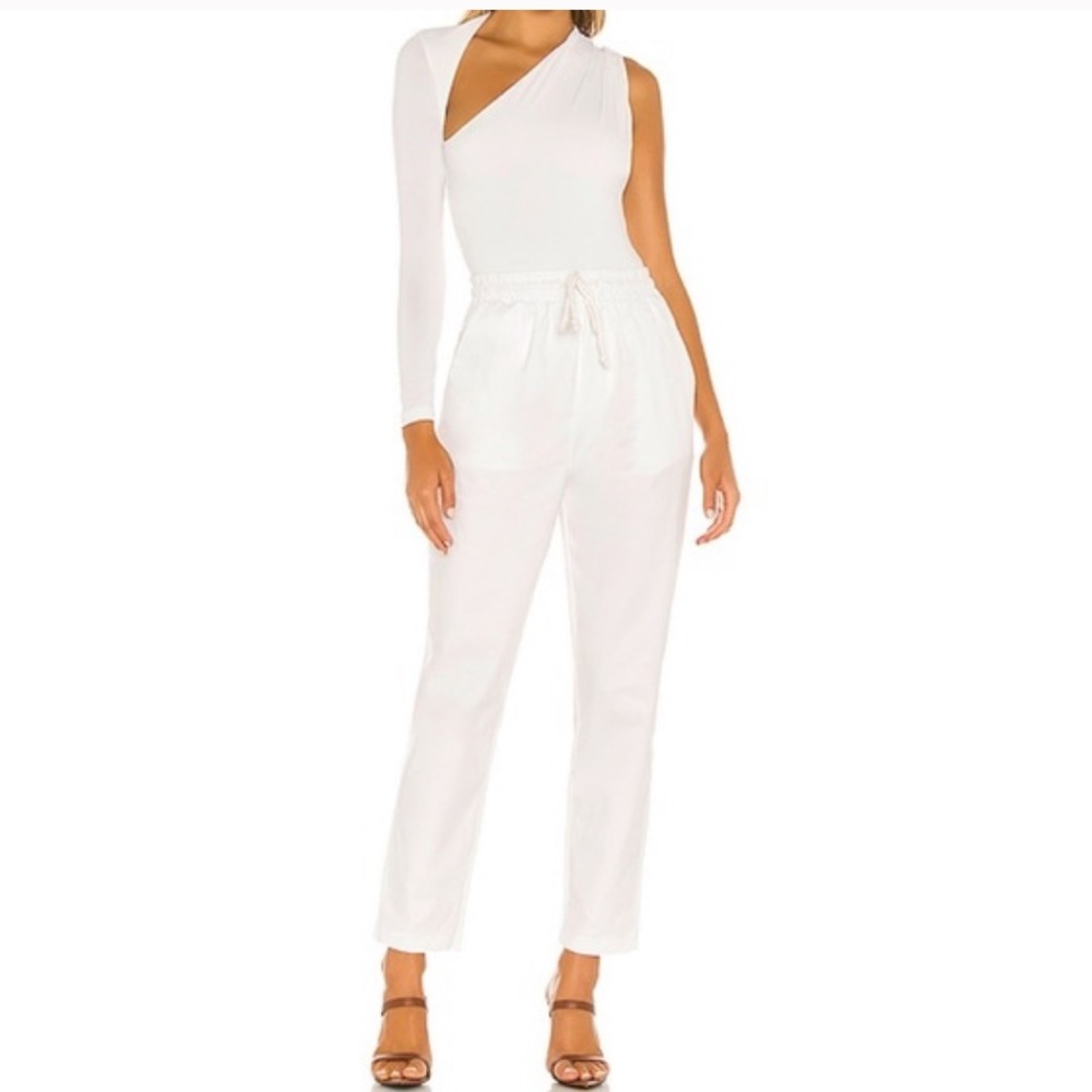 SNDYS White Asymmetric Bodysuit